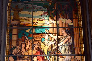 24 Stained Glass Panel With Penelope Keeping Her Suitors At Bay In Golden Room Salon Dorado Teatro Colon Buenos Aires.jpg